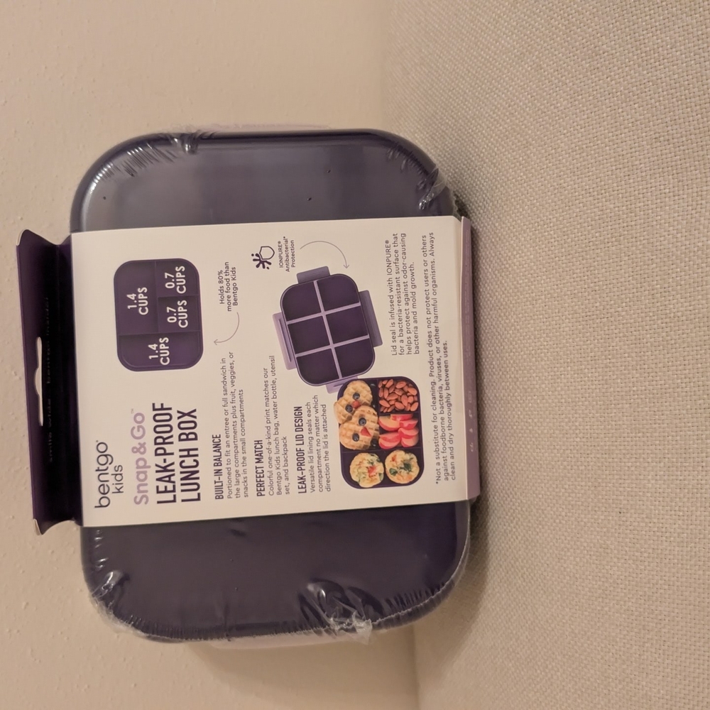 Bentgo Kids Purple Leak-Proof Lunch Box - Picture 5 of 10